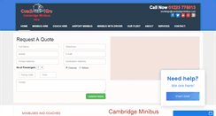 Desktop Screenshot of cambridgeminibus.com